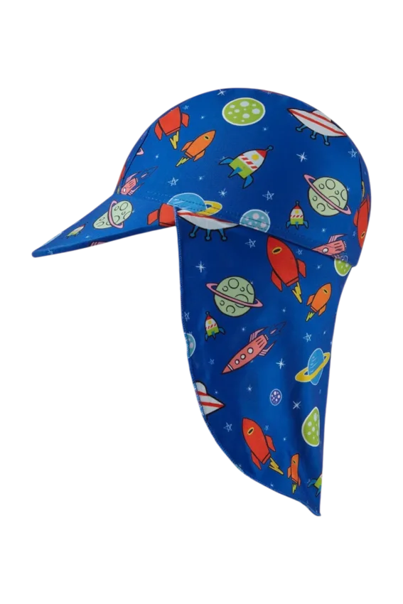 SlipStop Mars Sun Hat Mavi Çocuk Şapka - 1