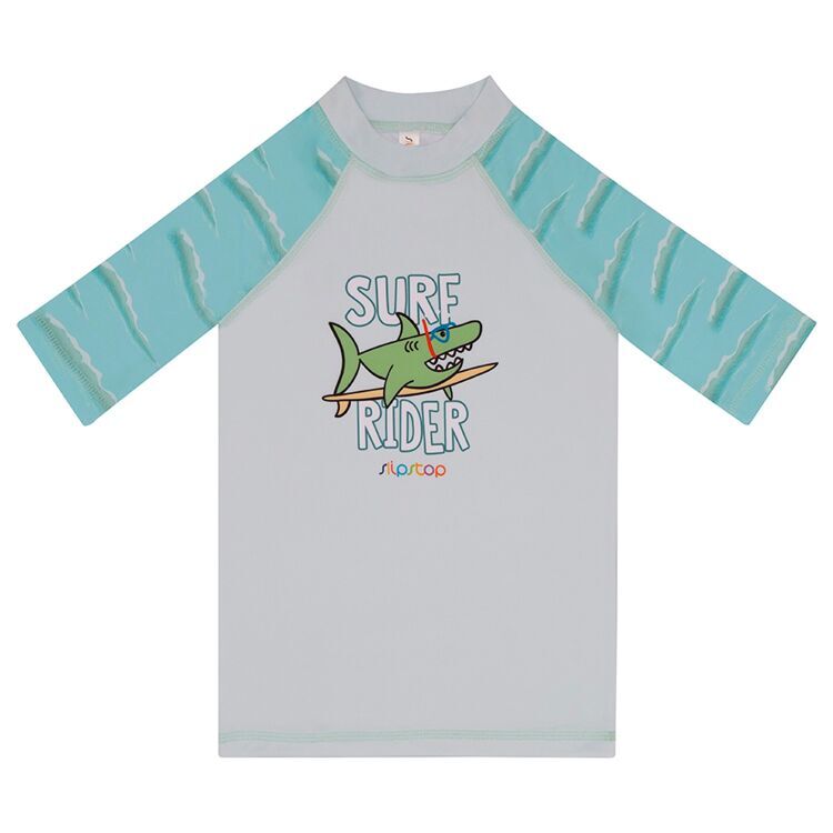 SlipStop Surf Rider T-shirt Mavi Çocuk Tshirt - SlipStop