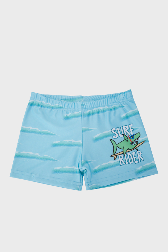 SlipStop Surf Rider Trunk Mavi Çocuk Mayo - 1