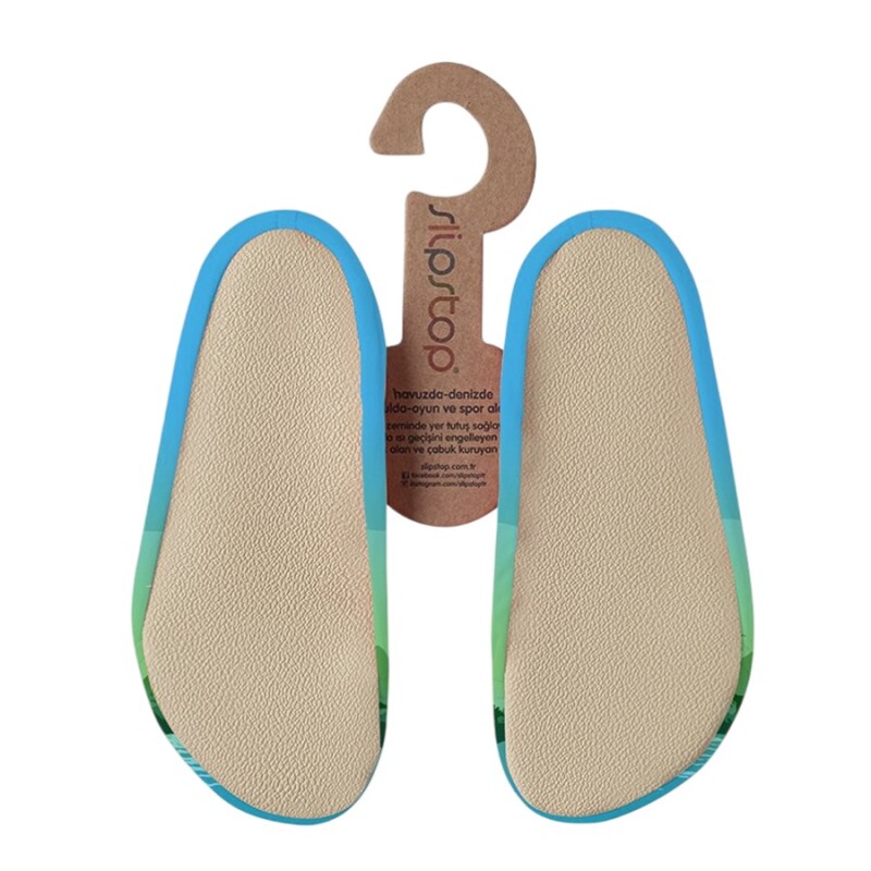 SlipStop Volcore Yeşil Çocuk Deniz Ayakkabısı - SlipStop (1)