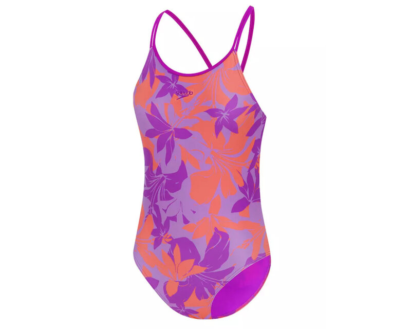 Speedo Alo Pt Twstrip Jf Pembe Çocuk Mayo - 1