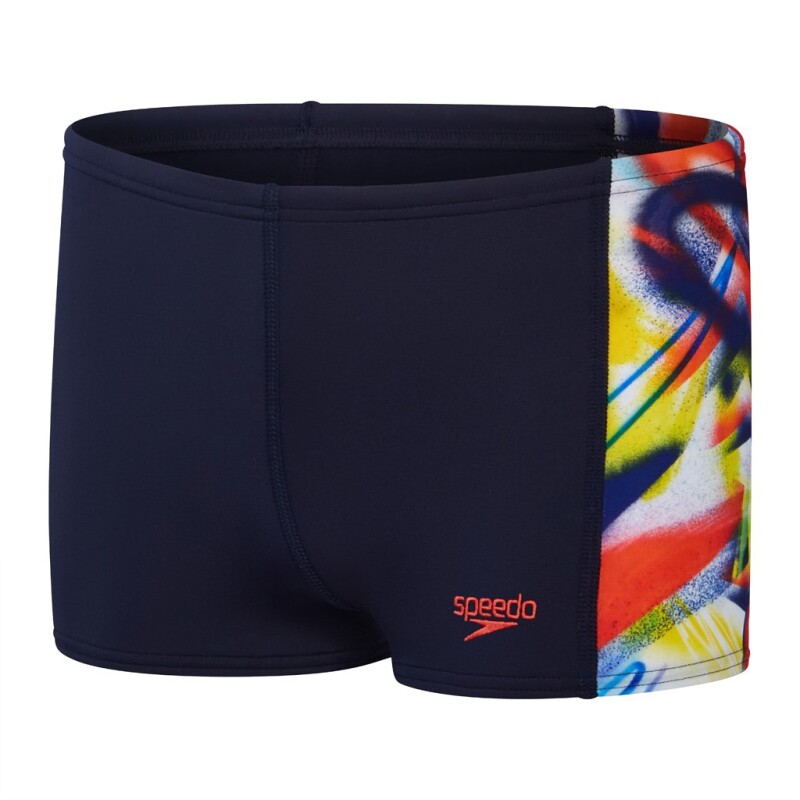 Speedo Digital Panel Aquashort Siyah Çocuk Mayo - Speedo