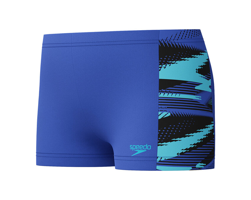 Speedo Hyperboom Panel Jm Asht Mavi Çocuk Mayo - 1