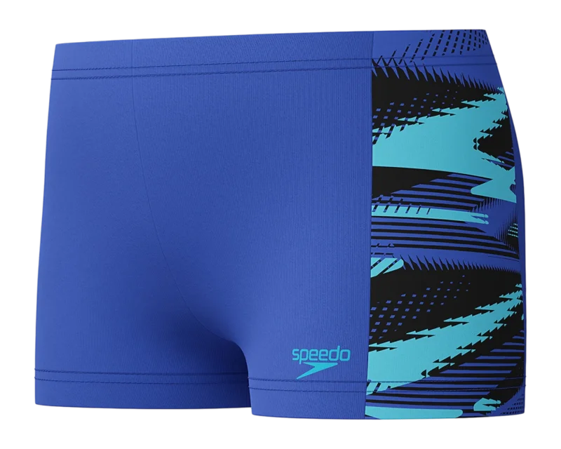 Speedo Hyperboom Panel Jm Asht Mavi Çocuk Mayo - 1