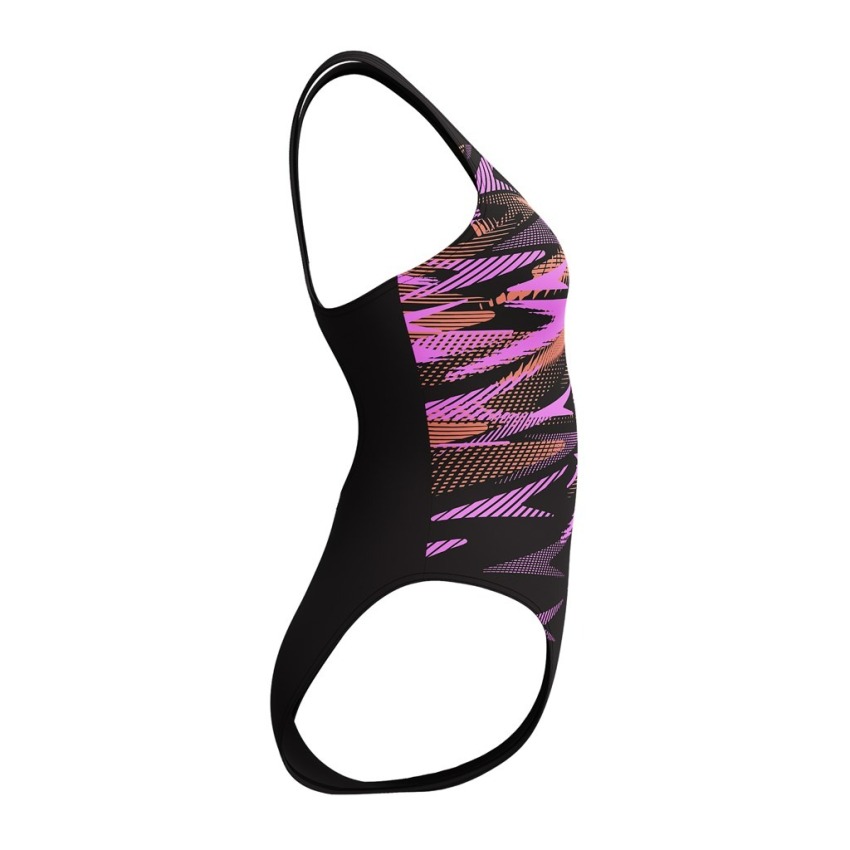 Speedo Hyperboom Placement Muscleback Turuncu Kadın Mayo - 4
