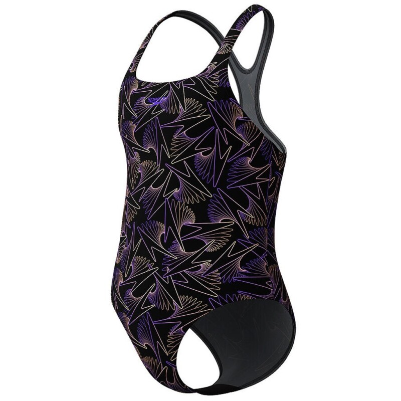 Speedo Hyprbm Alv Mdlt 1Pc Jf Siyah Çocuk Mayo - 4