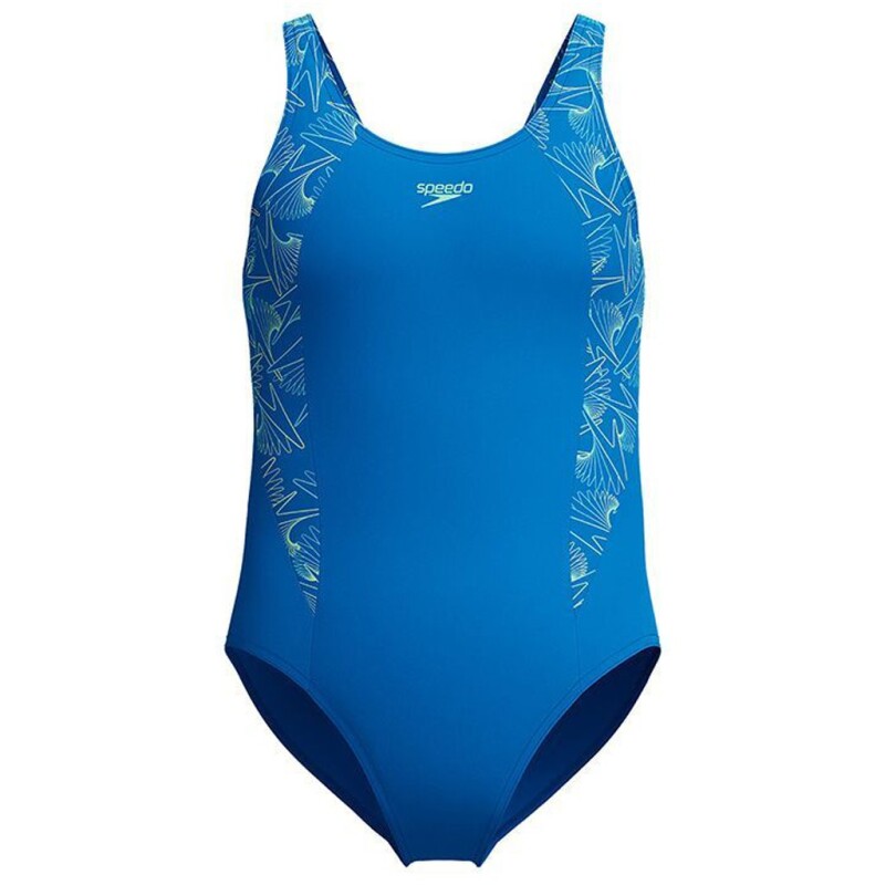Speedo Hyprbm Splc Msclbck 1Pc Jf Mavi Çocuk Mayo - 1