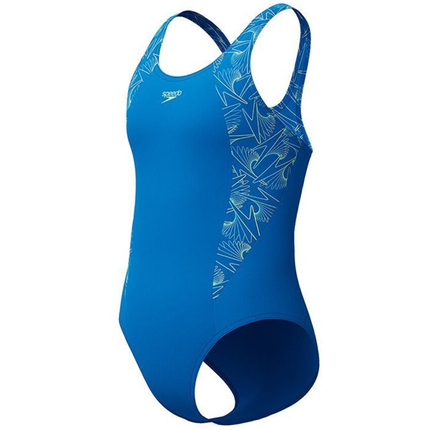 Speedo Hyprbm Splc Msclbck 1Pc Jf Mavi Çocuk Mayo - 2