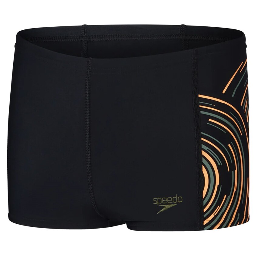Speedo Plmt Prnt Asht Jm Siyah Çocuk Mayo - 1