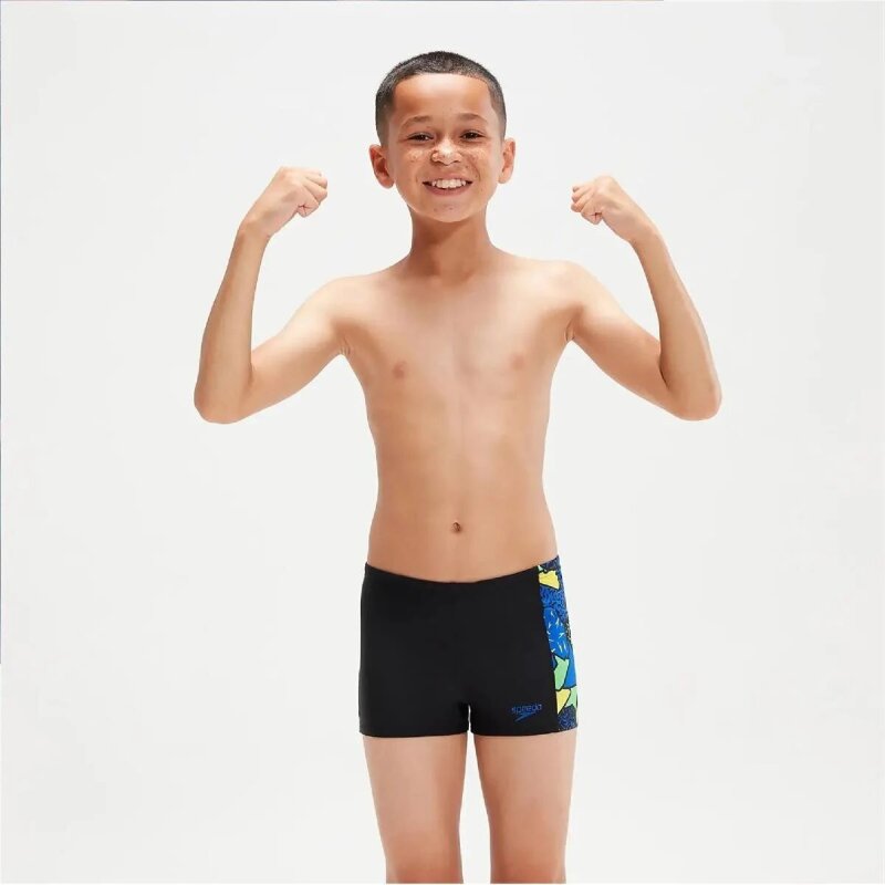 Speedo SPEEDO ALOV PNL ASHT JM SİYAH Çocuk Mayo - Speedo