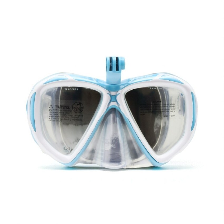 Speedo Speedo AU Dual Lenses Mask With Camera Mount Unisex Maske & Şnorkel Set - 1
