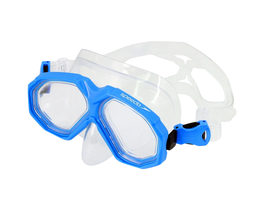 Speedo AU Dual Lenses Mask With Unisex Maske & Şnorkel Set - 1