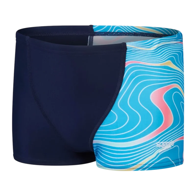 Speedo SPEEDO BOYS DIGITAL ALLOVER V-CUT LACİVERT Çocuk Mayo - 1