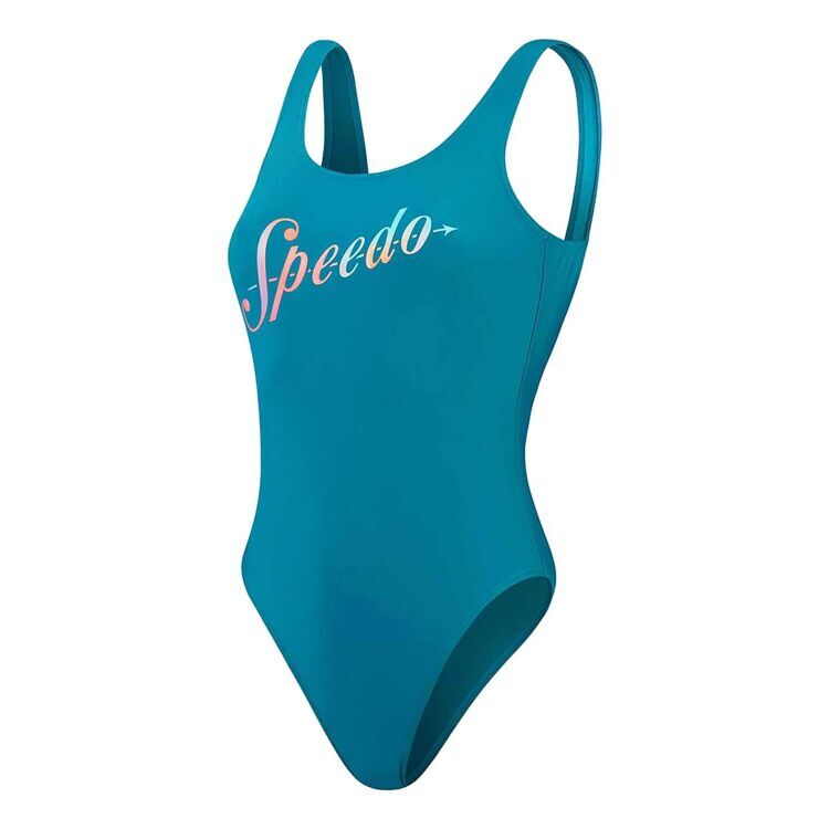 Speedo SPEEDO LOGO DEEP UBK 1PC PT AF LACİVERT Kadın Mayo - 5