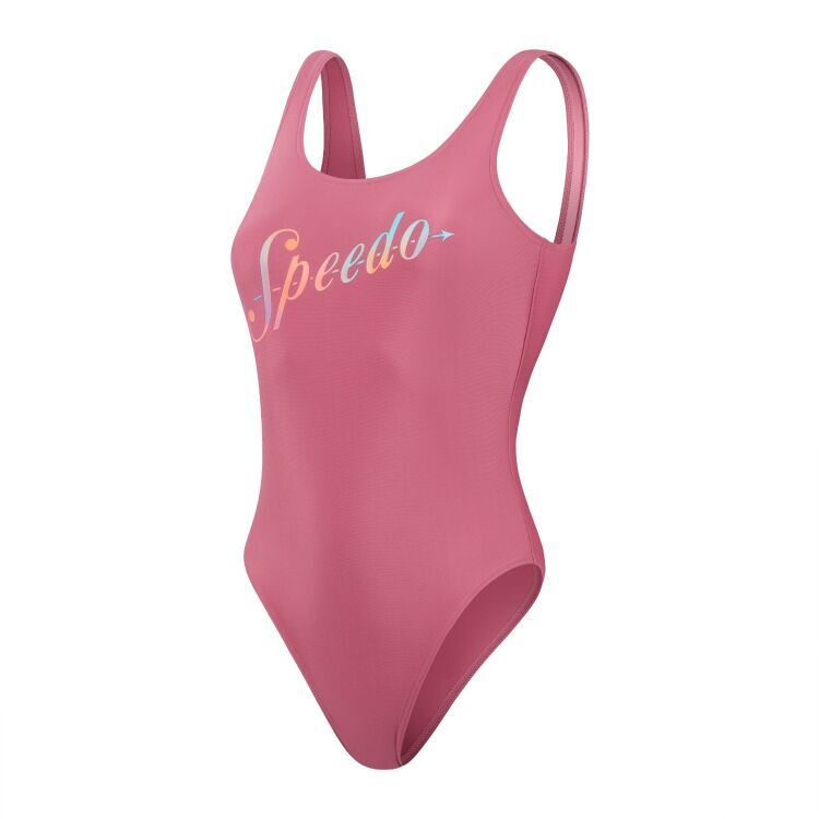 Speedo SPEEDO LOGO DEEP UBK 1PC PT AF Pembe Kadın Mayo - 8