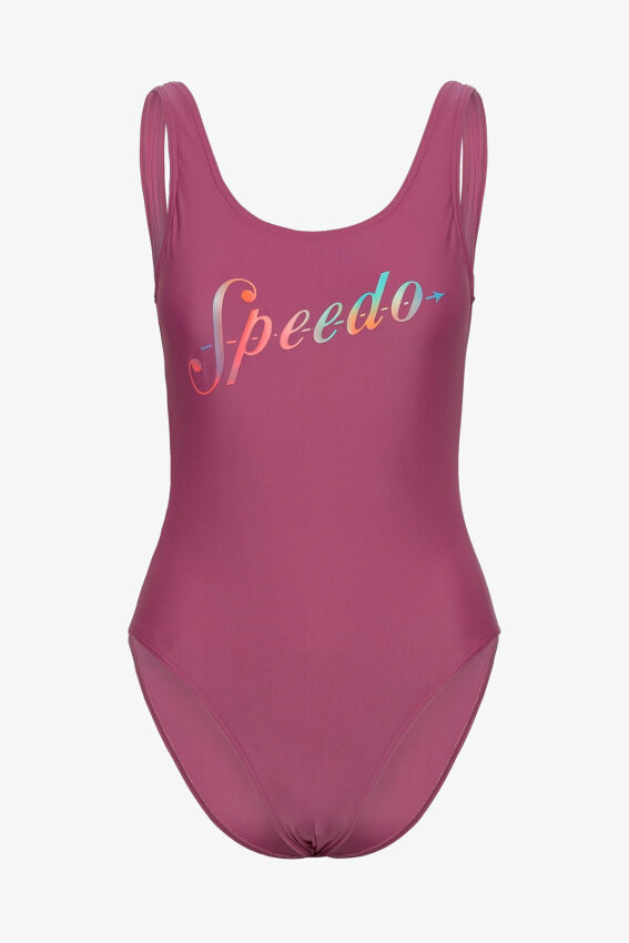 Speedo SPEEDO LOGO DEEP UBK 1PC PT AF Pembe Kadın Mayo - 5