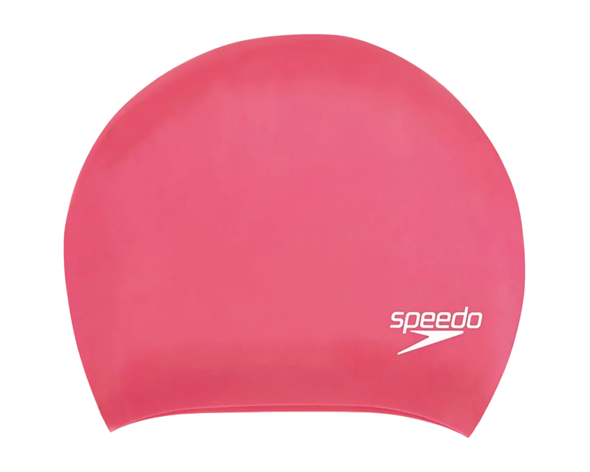 Speedo Long Hair Cap Au Pembe Unisex Bone - 1
