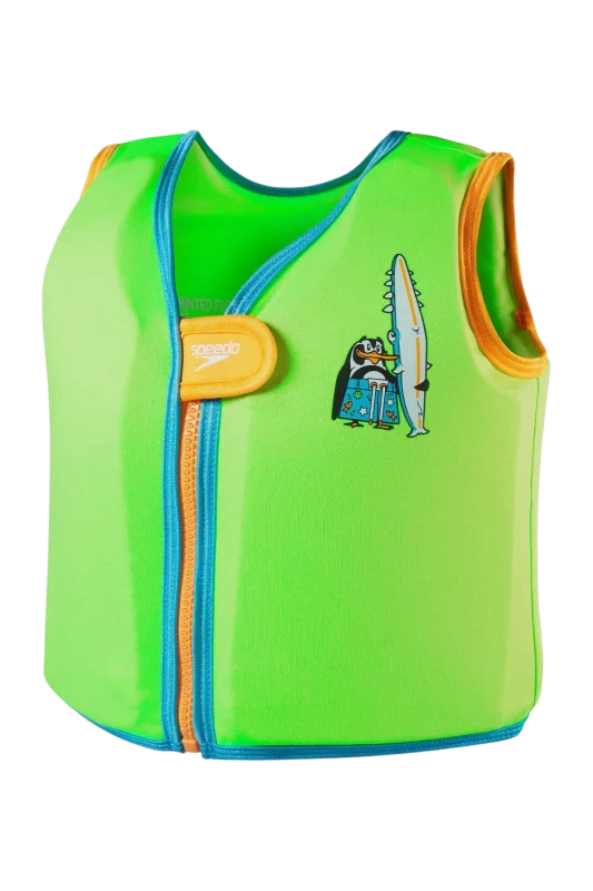 Speedo SPEEDO PRINTED FLOAT VEST IU Yeşil Çocuk Can Yeleği 