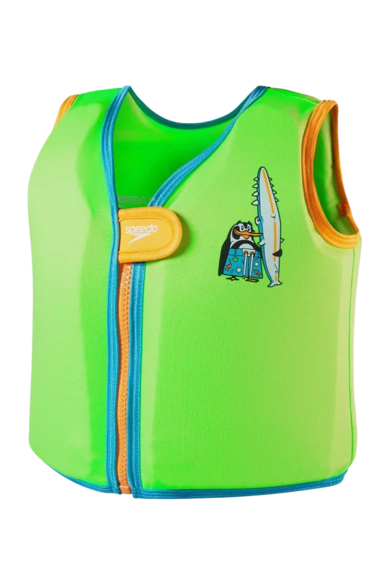 Speedo SPEEDO PRINTED FLOAT VEST IU Yeşil Çocuk Can Yeleği - 1
