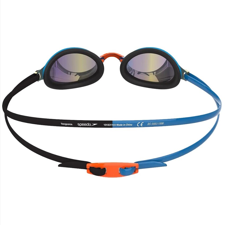 Speedo SPEEDO VENGEANCE MIR GOG AU BLACK/BLUE SİYAH Unisex Yüzücü Gözlüğü - 3