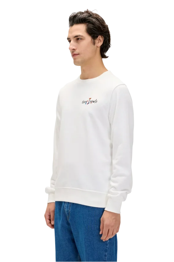 Bad Bear Splashy Crewneck Beyaz Erkek Sweatshirt - 2