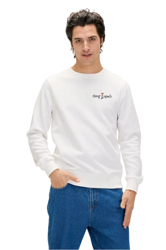 Bad Bear Splashy Crewneck Beyaz Erkek Sweatshirt - 3