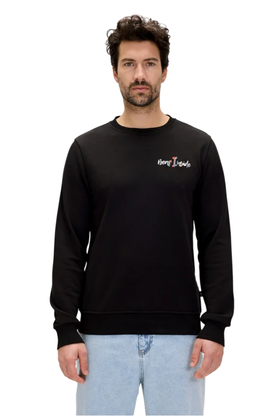 Bad Bear Splashy Crewneck Siyah Erkek Sweatshirt - 1