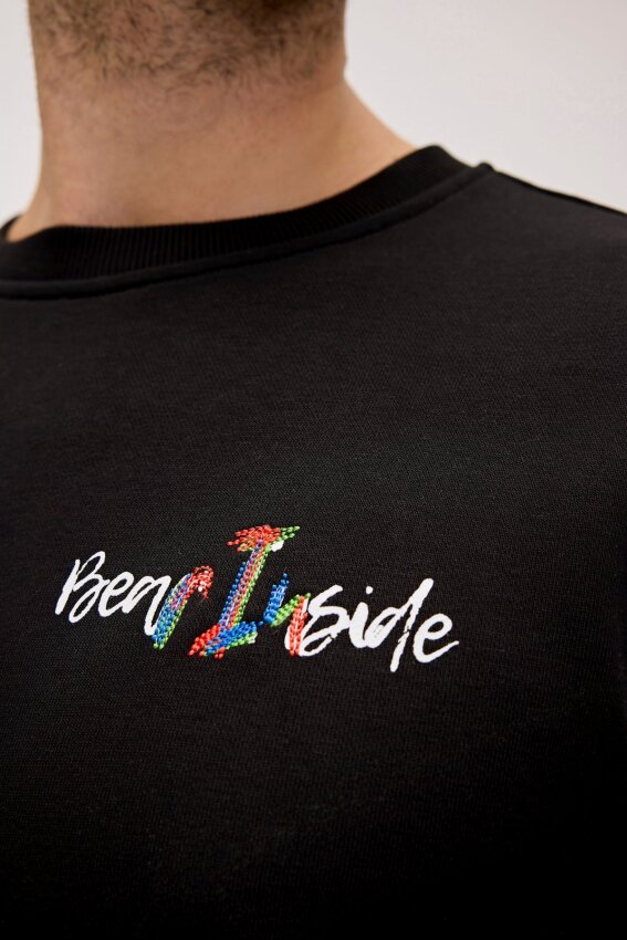 Bad Bear Splashy Crewneck Siyah Erkek Sweatshirt - 4