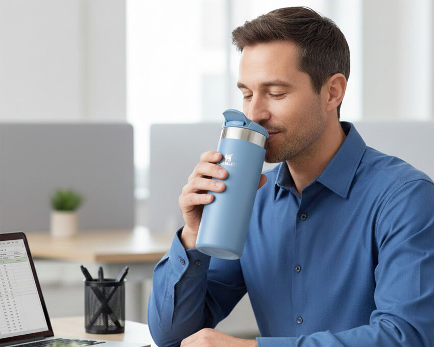 Stanley The AeroLight Transit Mug .47L / 16oz Mavi Unisex Termos - 4