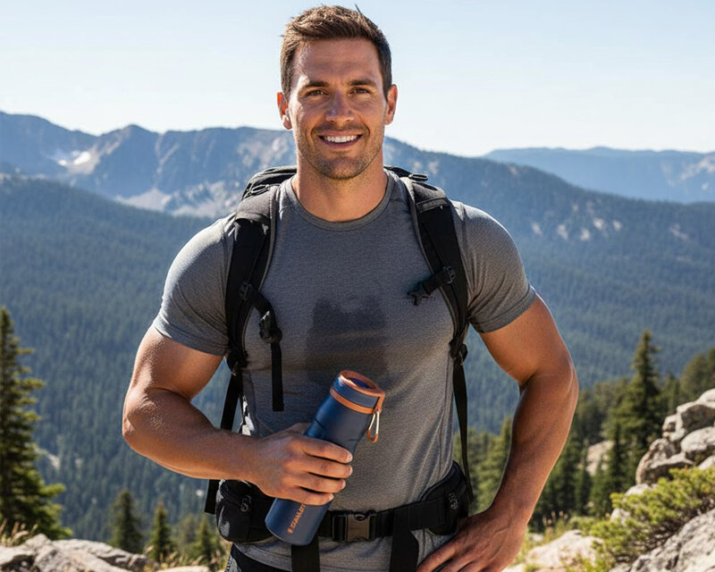 Stanley The IceFlow Bottle Twist Flip 0.7L / 24oz Lacivert Unisex Termos - 4