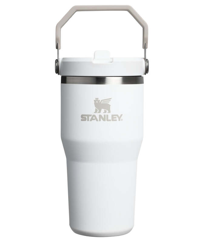 Stanley The IceFlow Flip Straw 2.0 Tumbler 0.6L / 20oz Beyaz Unisex Termos - Stanley