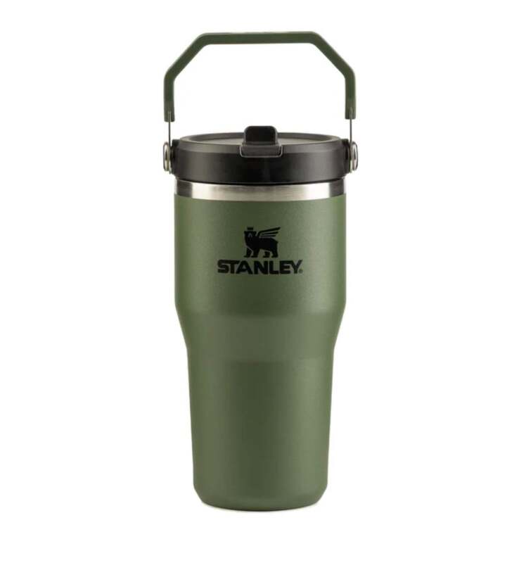 Stanley The IceFlow Flip Straw 2.0 Tumbler 0.6L / 20oz Haki Unisex Termos - Stanley