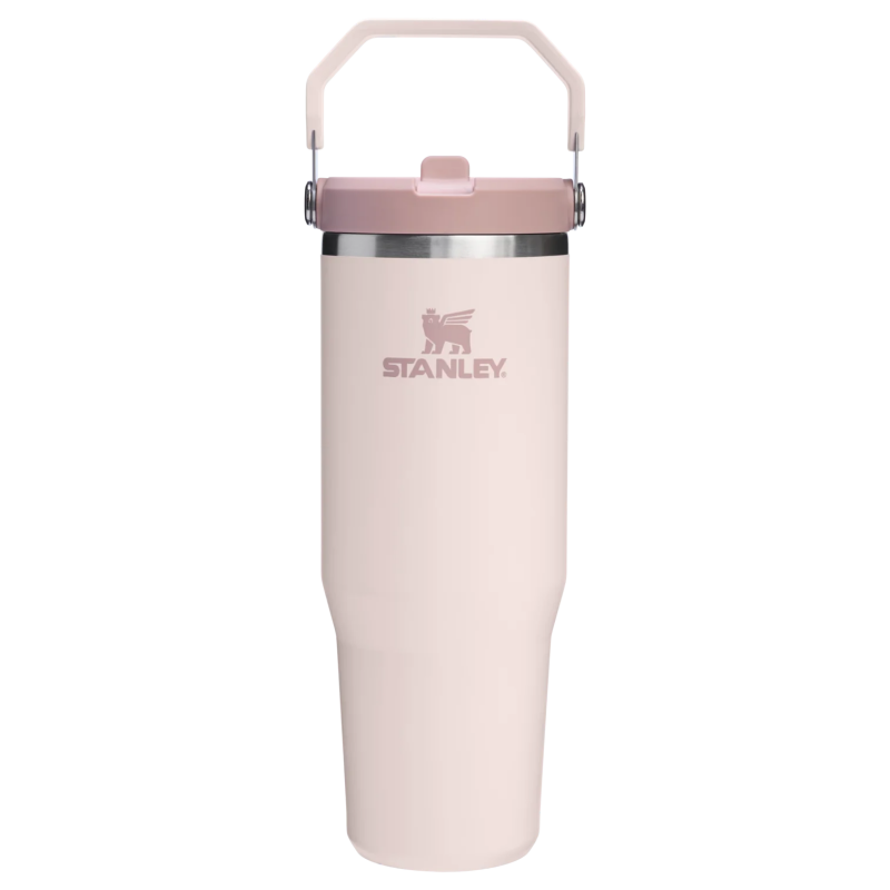 Stanley The IceFlow Flip Straw 2.0 Tumbler 0.89L / 30oz Pembe-Gri Unisex Termos - Stanley