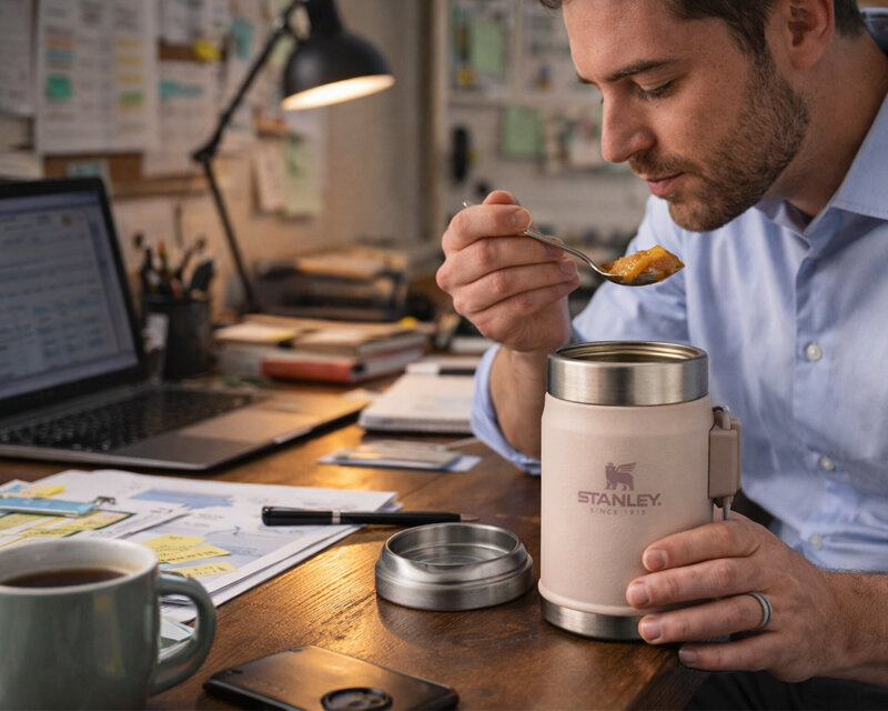 Stanley The Legendary Food Jar Spork .4L / 14oz Pembe Unisex Termos - 4