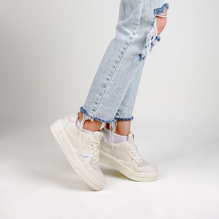 Stars Cluster FIRST STAR BEYAZ Kadın Sneaker SC0001-004 - 7