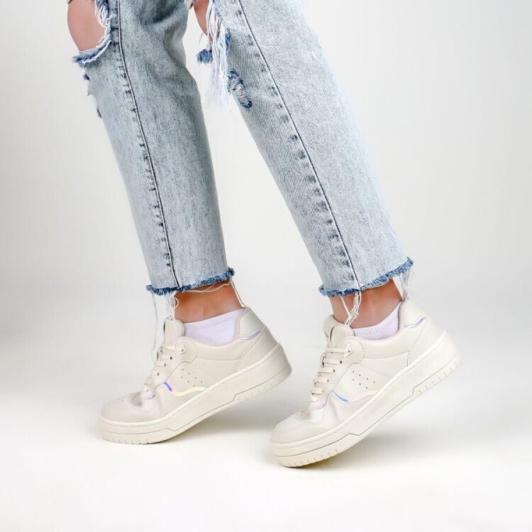 Stars Cluster FIRST STAR BEYAZ Kadın Sneaker SC0001-004 - 8