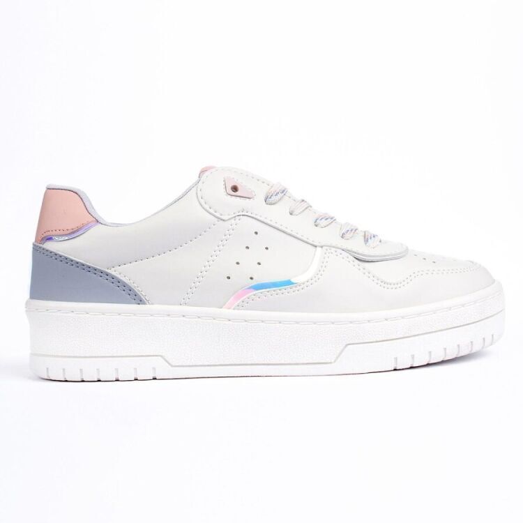 Stars Cluster FIRST STAR Beyaz-Pembe-Gri Kadın Sneaker SC0001-528 - 1
