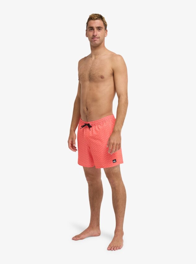 Quiksilver Strech Printed Kırmızı Erkek Mayo - 6
