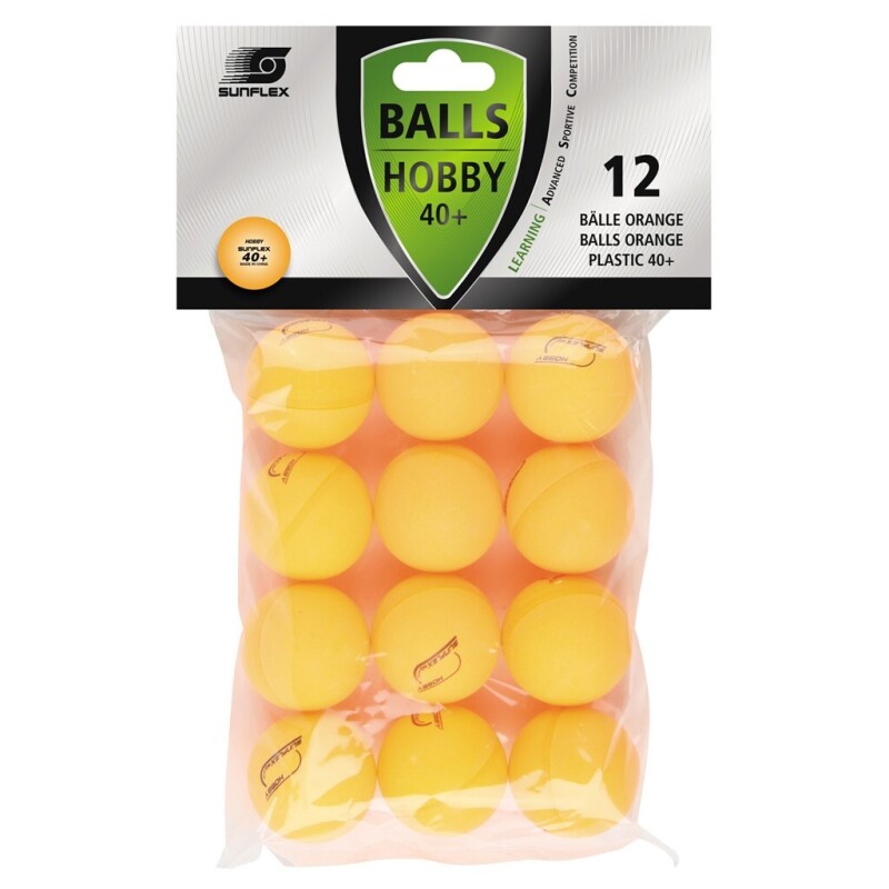 Sunflex Sunflex Hobby Orange Masa Tenisi Topu 12Li Set Unisex Masa Tenisi Topu - Sunflex