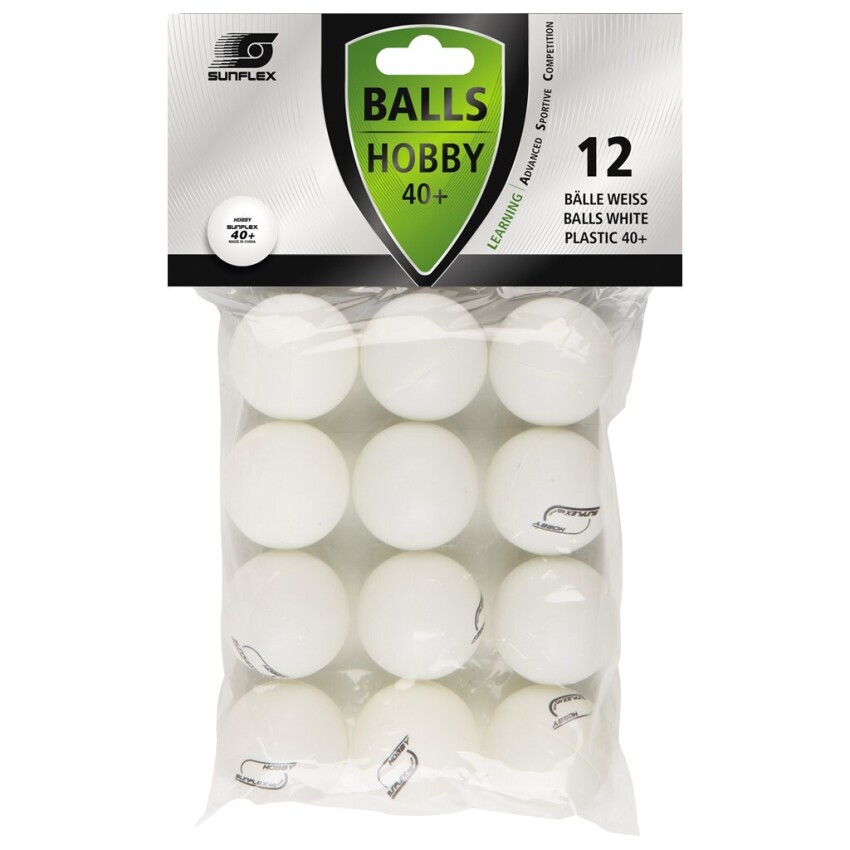 Sunflex Sunflex TT-Balls Hobby White Unisex Masa Tenisi Topu - 1