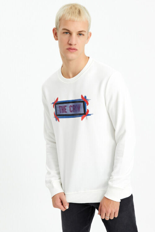 The Crow FELLING Bej Erkek Sweatshirt - The Crow (1)