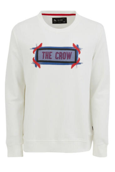 The Crow FELLING Bej Erkek Sweatshirt - 5