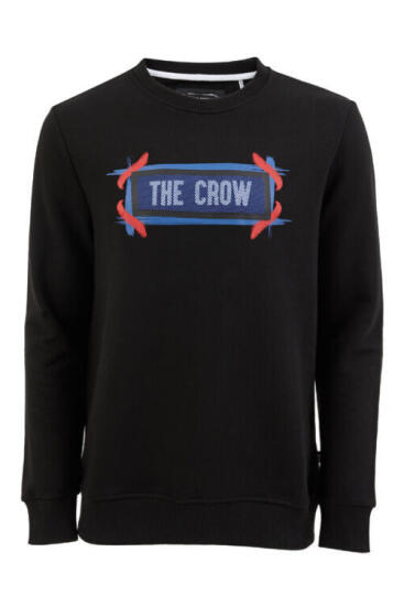 The Crow FELLING SİYAH Erkek Sweatshirt - 6