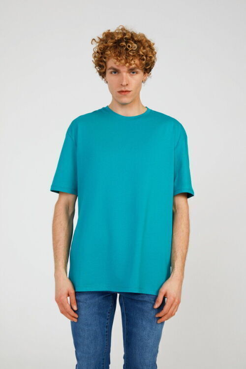 The Crow MATH HALF-RELAX TEE Mavi Erkek Tshirt - 4