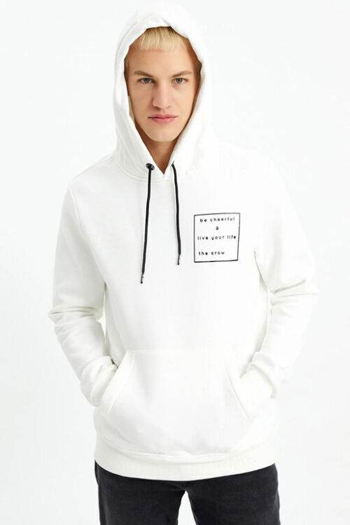 The Crow MOTTO Bej Erkek Sweatshirt - The Crow (1)