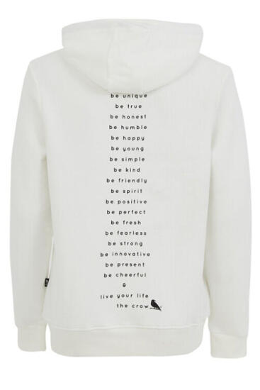 The Crow MOTTO Bej Erkek Sweatshirt - 6