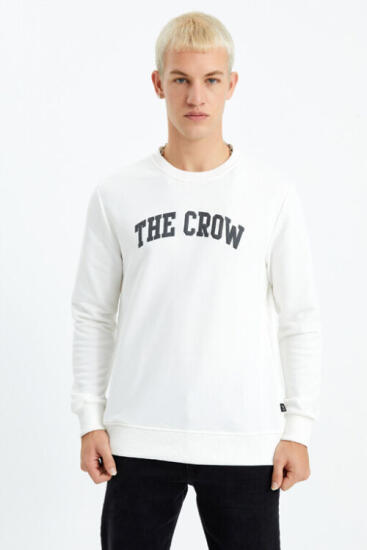 The Crow THE CROW Bej Erkek Sweatshirt - 1