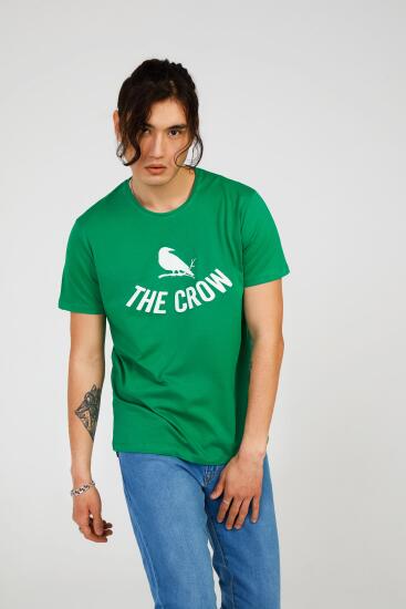 The Crow THE CROW LOGO TEE Yeşil Erkek Tshirt - 1