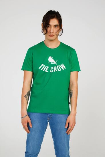The Crow THE CROW LOGO TEE Yeşil Erkek Tshirt - 4