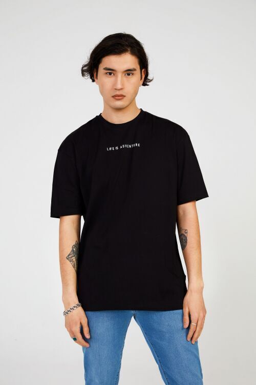 The Crow TRAIL HALF-RELAX TEE SİYAH Erkek Tshirt - 5